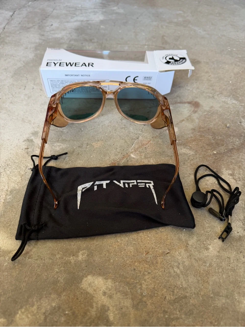 Pit Viper Exciters Sunglasses The Corduroy Polarized Lens 149mm